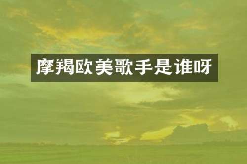 摩羯欧美歌手是谁呀