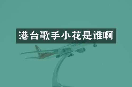 港台歌手小花是谁啊