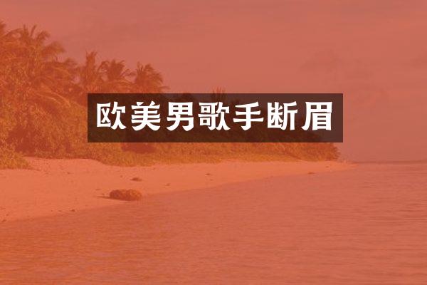 欧美男歌手断眉