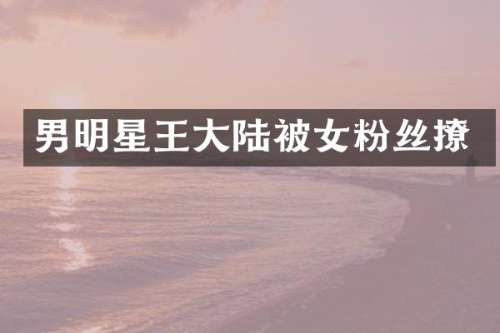 男明星王大陆被女粉丝撩