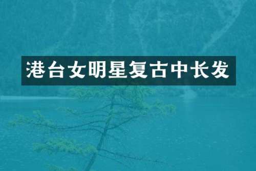 港台女明星复古中长发