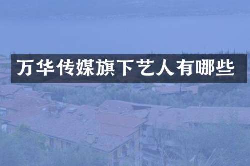 万华传媒旗下艺人有哪些