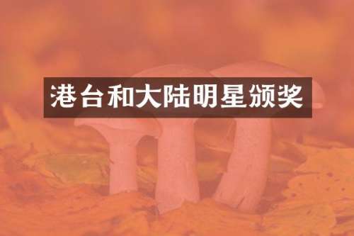 港台和大陆明星颁奖