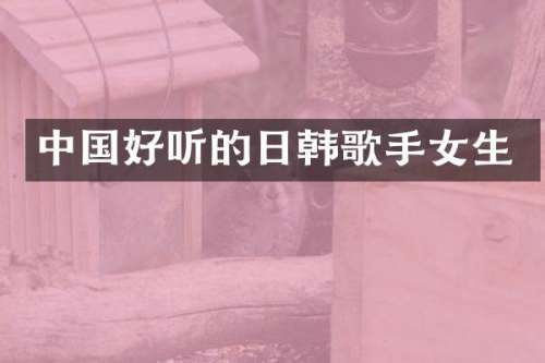 中国好听的日韩歌手女生