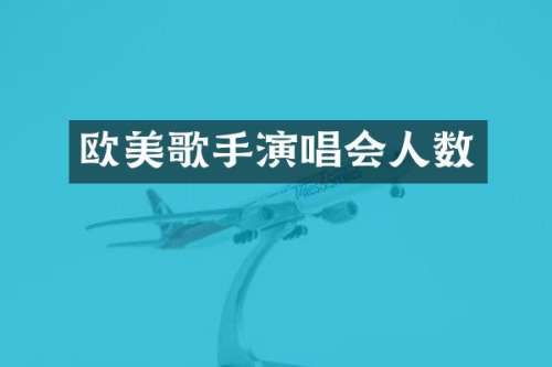 欧美歌手演唱会人数