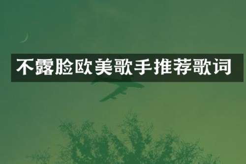 不脸欧美歌手推荐歌词