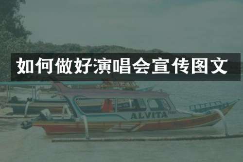 如何做好演唱会宣传图文