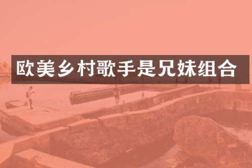 欧美乡村歌手是兄妹组合