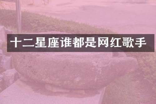 十二星座谁都是网红歌手