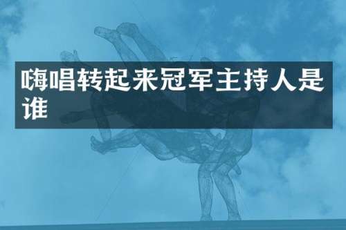 嗨唱转起来冠军主持人是谁