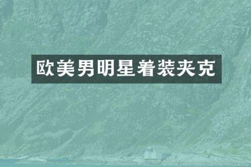 欧美男明星着装夹克
