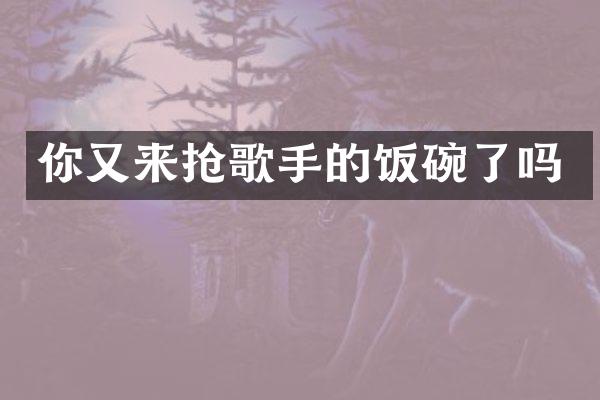 你又来抢歌手的饭碗了吗