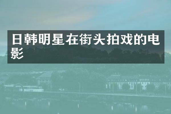 日韩明星在街头拍戏的电影