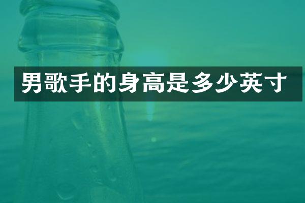 男歌手的身高是多少英寸