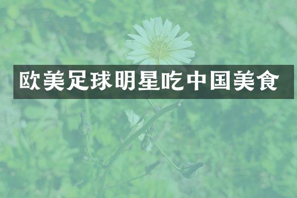 欧美足球明星吃中国美食