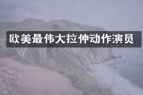 欧美最伟大拉伸动作演员