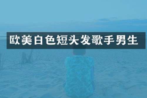 欧美白色短头发歌手男生