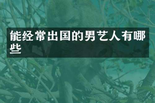 能经常出国的男艺人有哪些