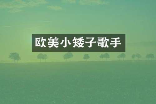 欧美小矮子歌手