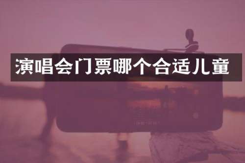 演唱会门票哪个合适儿童