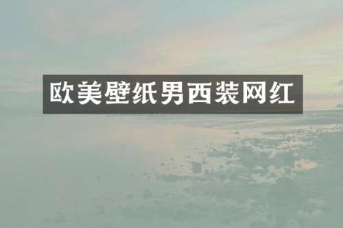 欧美壁纸男西装网红