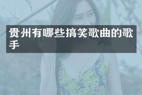 贵州有哪些搞笑歌曲的歌手