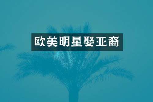 欧美明星娶亚裔