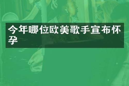 今年哪位欧美歌手宣布怀孕
