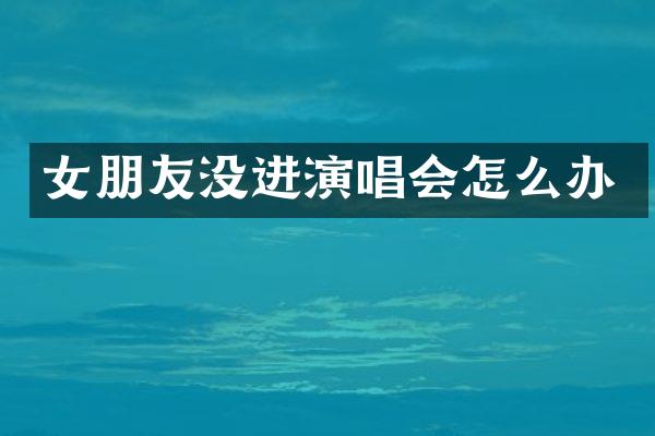 女朋友没进演唱会怎么办