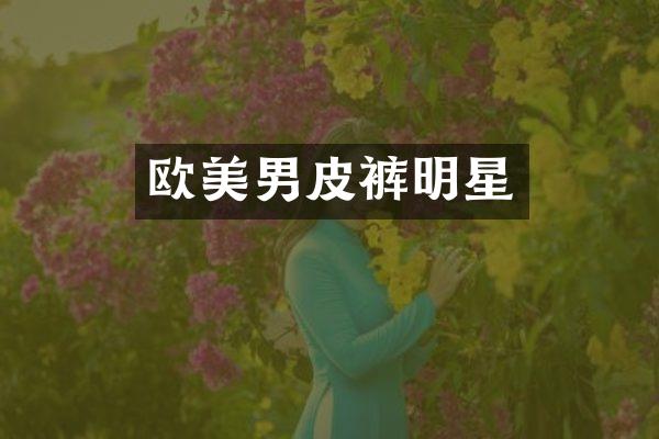 欧美男皮裤明星