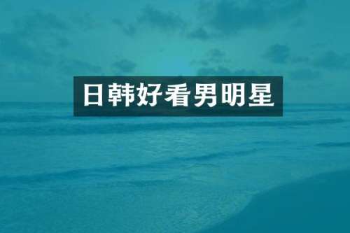 日韩好看男明星