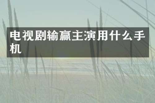 电视剧输赢主演用什么手机