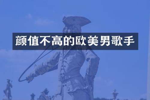 颜值不高的欧美男歌手