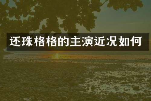 还珠格格的主演近况如何