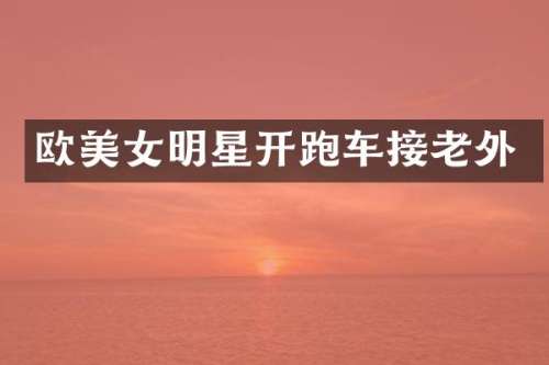 欧明星开跑车接老外