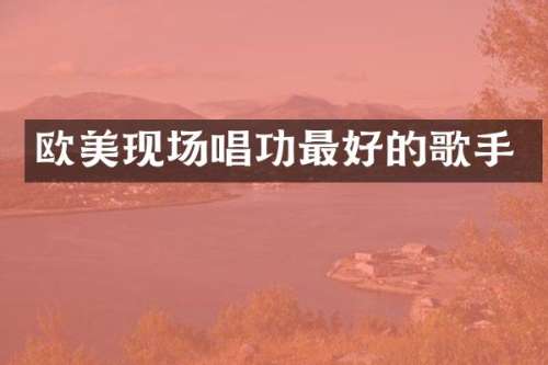 欧美现场唱功最好的歌手