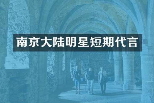 南京大陆明星短期代言