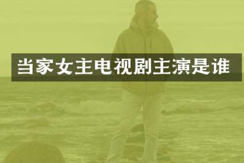 当家女主电视剧主演是谁