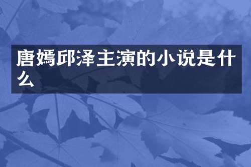 唐嫣主演的小说是什么