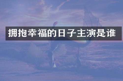 拥抱幸福的日子主演是谁