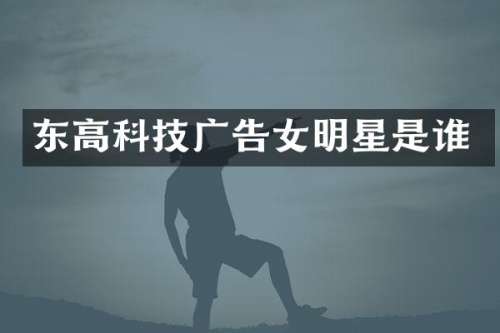 东高科技广告女明星是谁