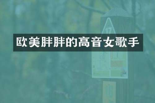 欧美胖胖的高音女歌手