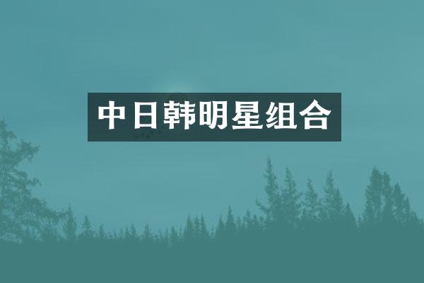 中日韩明星组合