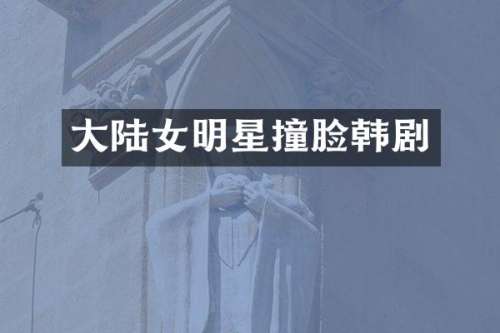 大陆女明星撞脸韩剧