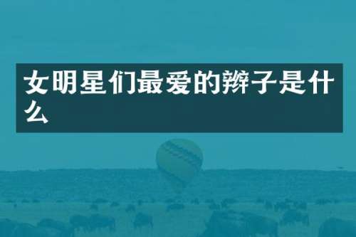 女明星们最爱的辫子是什么