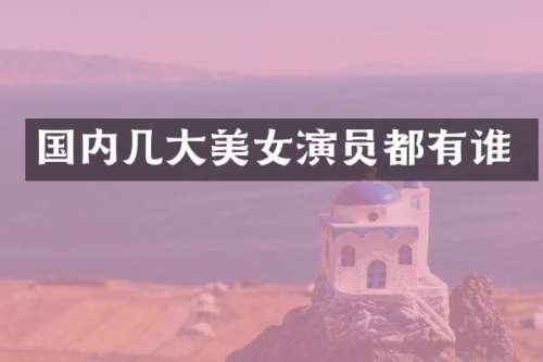 国内几大演员都有谁