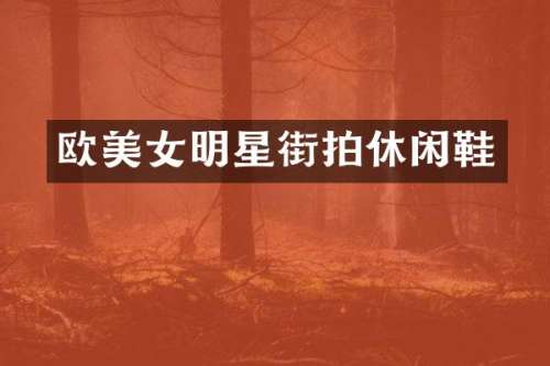 欧明星街拍休闲鞋