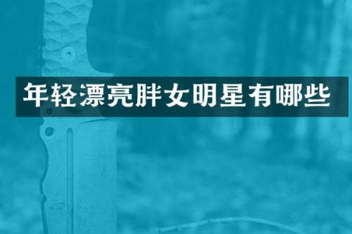 年轻漂亮胖女明星有哪些