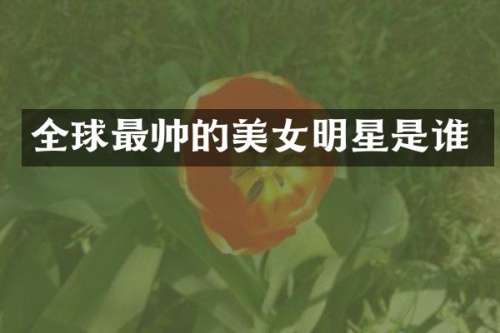 全球最帅的明星是谁