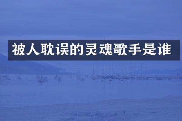 被人耽误的灵魂歌手是谁